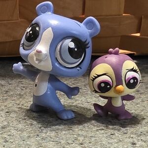 Littlest Pet Shop Blue and Purple Animal Duo